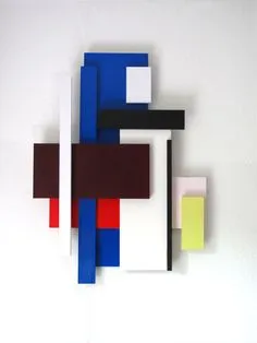 Geometric Sculpture, Abstract Sculpture, Geometric Art, Sculpture Art, Abstract Art, Mondrian Kunst, Arte Pallet, Bauhaus Style, Tableau Design