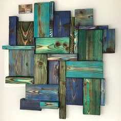 Weathered Wood Wall, Reclaimed Wood Art, Wood Diy, Wood Crafts, Wood Wood, Easy Wood, Wood Stain