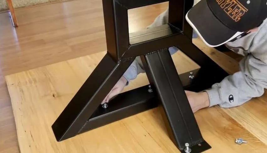 как сделать металлические ножки стола