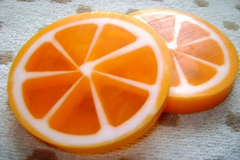 Как сварить мыло в домашних условиях - Мыло «Апельсиновые дольки»
