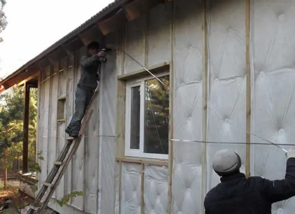 Пример пароизоляции утеплителя
