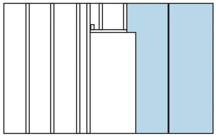 Схема обшивки каркаса листами гипсокартона в области дверного проёма