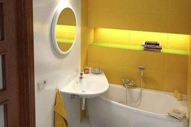 желтая ванная