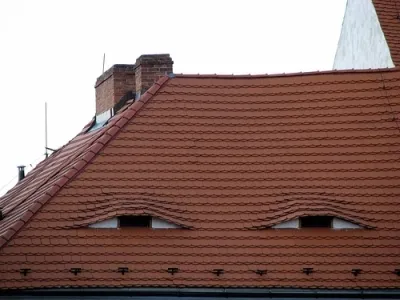 необычная крыша дома