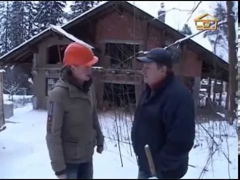Дом и крыша в стиле шале из кирпича