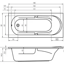 Riho Future BC 31 180x80 Акриловая ванна 180x80x48 см, Нидерланды - фото 1 - фото 2