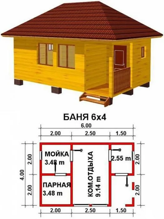 проект бани