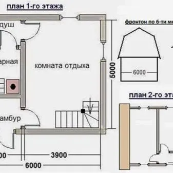 Баня 6х6 метров с мансардой: современные проекты и этапы строительства