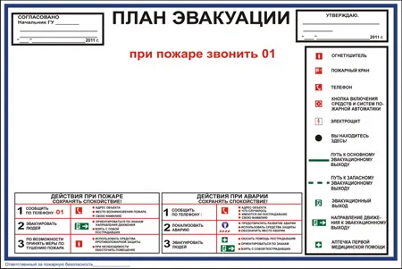 заготовка план эвакуации 