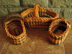 Мастер класс Елены Тищенко. Итальянская загибка. Часть 15.1. Diy Basket, Paper Basket, Picnic Basket, Basket Drawers, Paper Wall Art