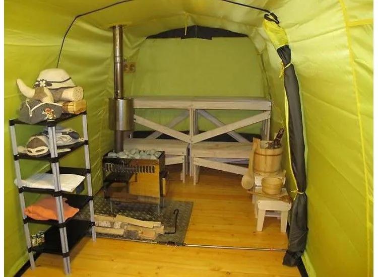 Мобильная баня-палатка