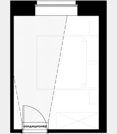 Расположение кондиционера в спальне