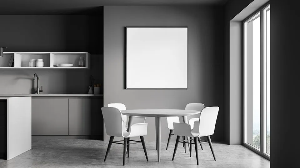 Дизайн квадратной кухни может быть практичным и разнообразным благодаря правильной геометрии комнаты