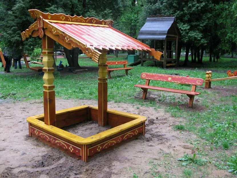 песочница с крышей песочница с крышей