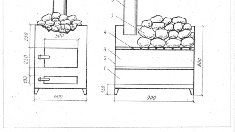 Чертежи печи для бани - руководство по