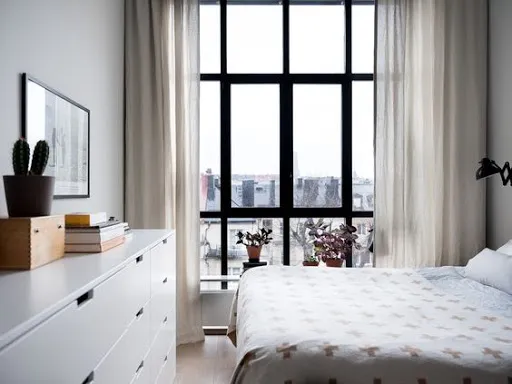 картинка панорамные окна в спальне
