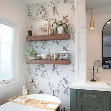 Modern Farmhouse Bathroom Nod to Nature