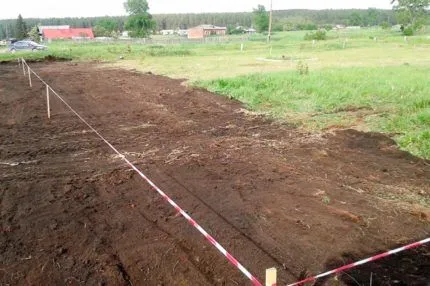 Разметка участка под забор Разметка участка под забор