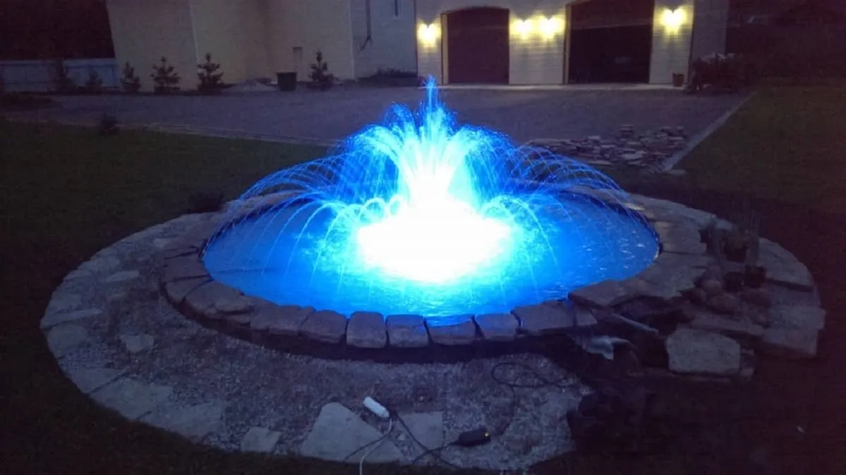 Подсветка фонтана