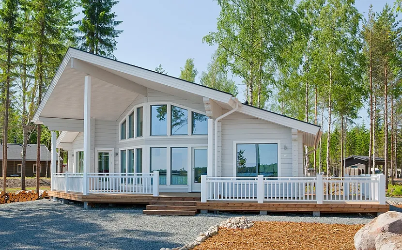проекты домов в скандинавском стиле с мансардой