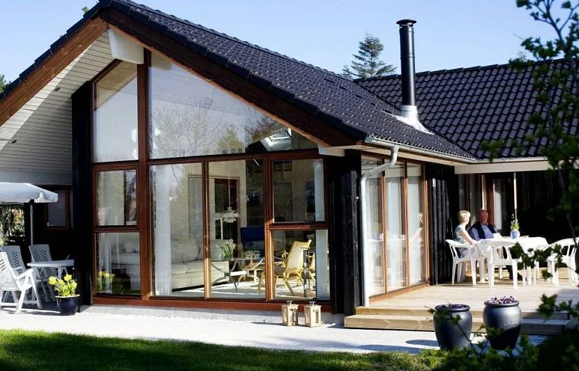 скандинавский деревянный дом