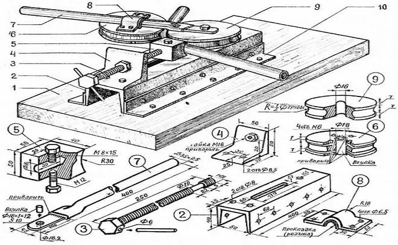 Самодельный трубогибочный станок