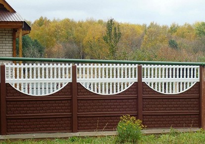 Как покрасить бетонный забор: красивые Как покрасить бетонный забор: красивые