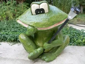 Садовые фигуры своими руками лягушка фото