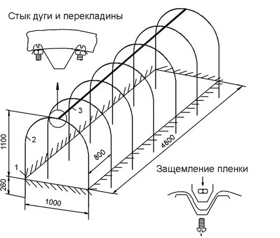 чертежи парника