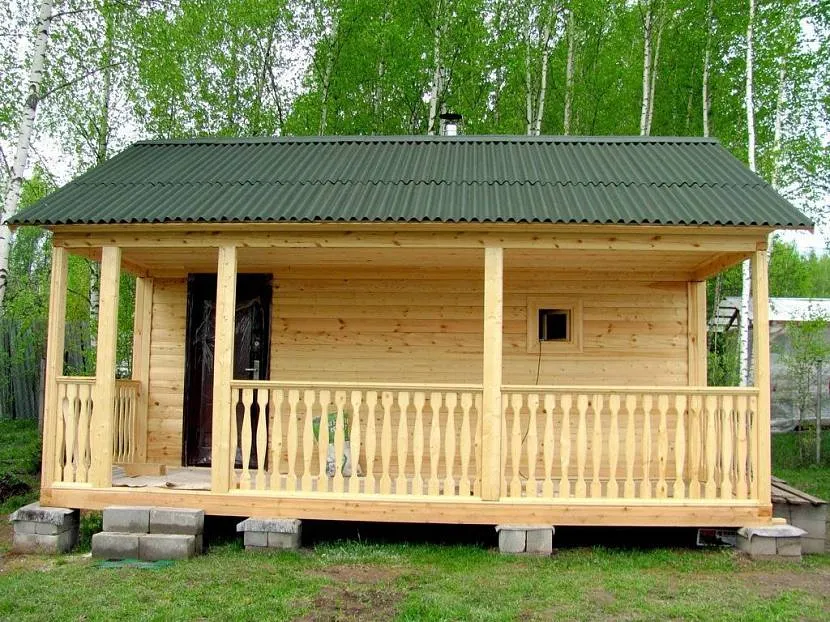 баня с летней террасой баня с летней террасой