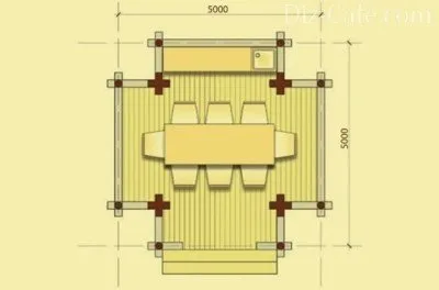 Схема беседки