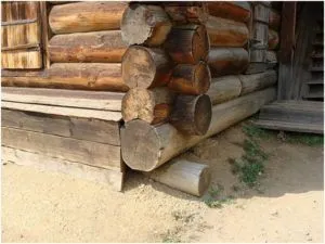 Вид деревянного фундамента