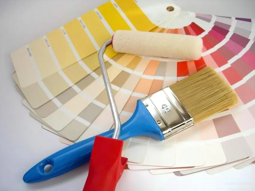 Цветовая палитра красок для внутренней отделки довольна разнообразна, кроме того, оттенки можно смешивать