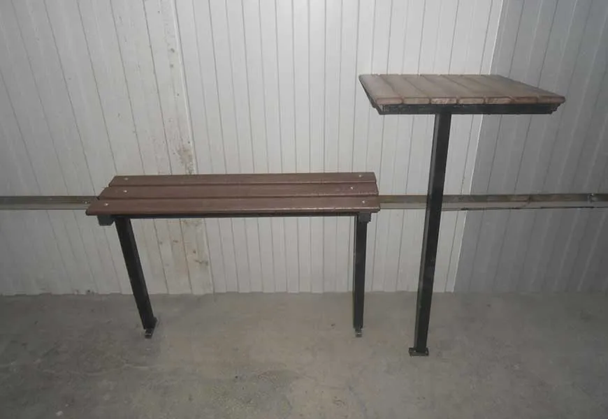 Упрощенный комплект стола и скамейки для благоустройства могилы