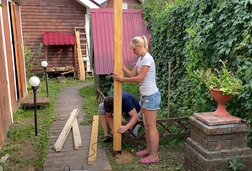 установка стоек