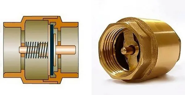 металлический обратный клапан