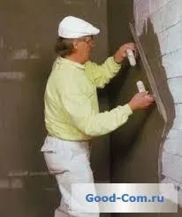 нанесение штукатурки