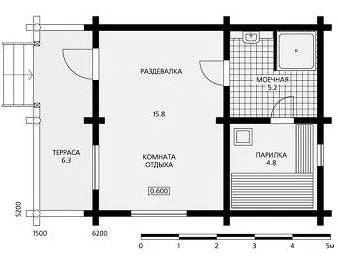 Баня 5 на 6: планировка, особенности составления проекта. Варианты проектов бани 5х6 м