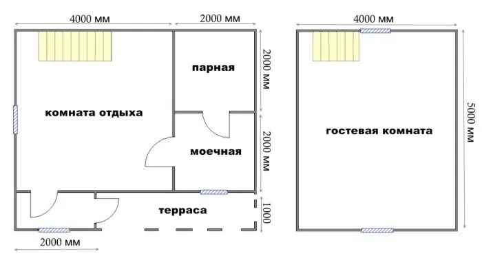 Баня 5 на 6: планировка, особенности составления проекта. Варианты проектов бани 5х6 м