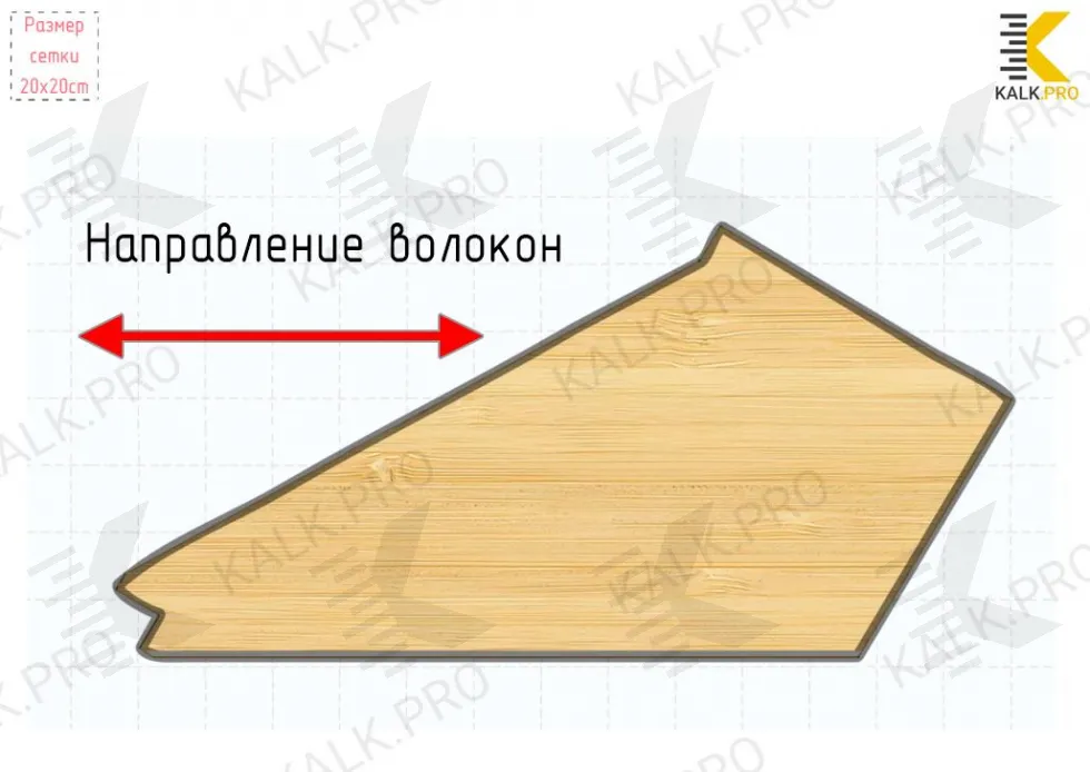 Направления волокон внутри забежной ступени