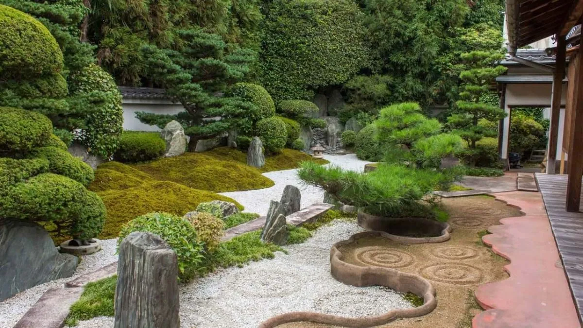дизайн садового участка в японском стиле 