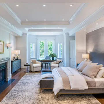 Luxury Master Bedroom with Bay Window