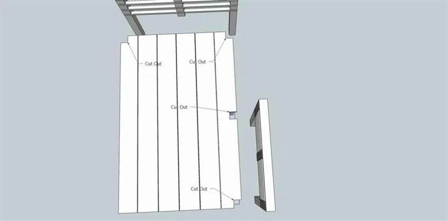 Детская кровать из дерева с