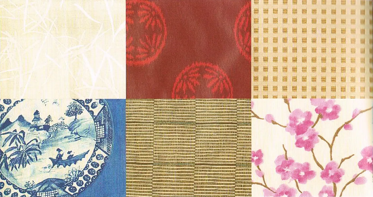 Интерьер в японском стиле текстиль
