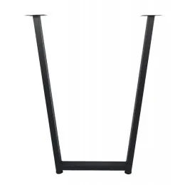 Подстолье трапеция для стола — Лофт / черное / высота 85 см. / ширина 55 см. / регулируемое