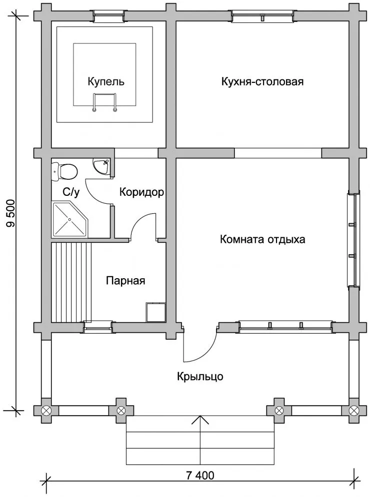 Баня из пеноблоков: идеи, проекты, чертежи и примеры реальных построек (73 фото-идеи)