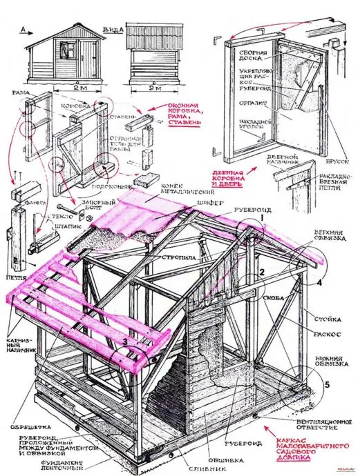 skhema dachnogo detskogo domika na dache