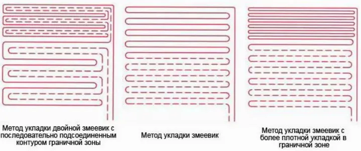 Некоторые схемы укладки трубопровода легко выполнить