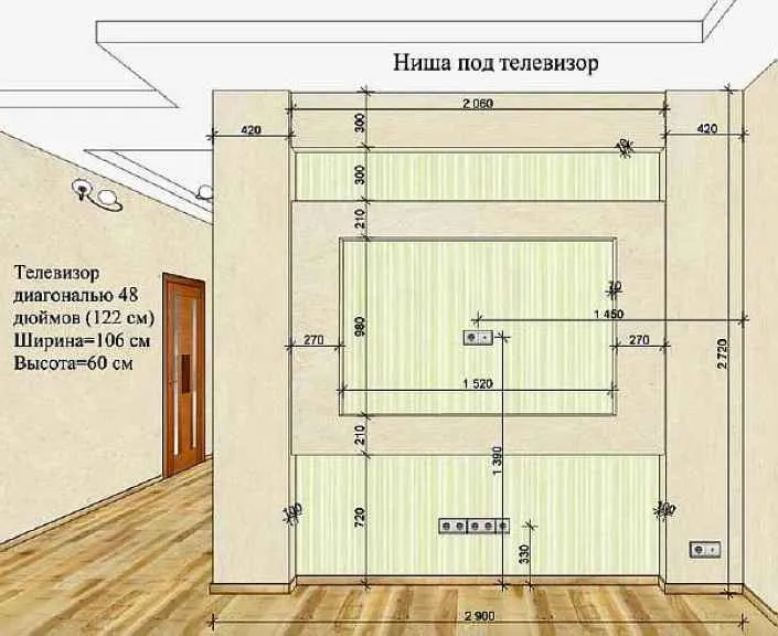 Ниша под телевизор