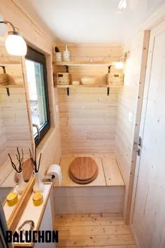 20' Tiny House Ostara by Baluchon - (2 of 2) Tiny House Plans, Tiny House On Wheels, House Loft, House Stairs, Tiny Houses